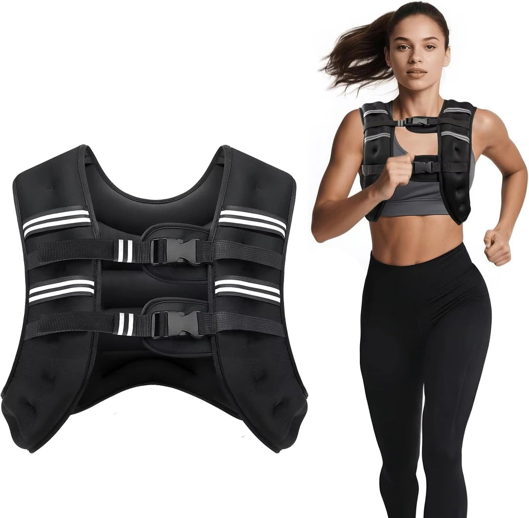 Adjustable Weighted Workout Vest – Strength Training & Running Fitness Gear