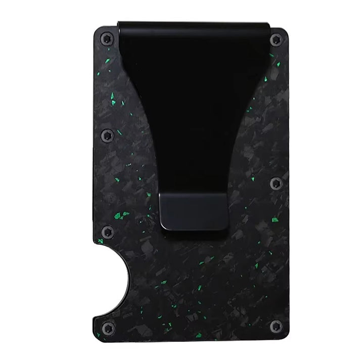 Slim Carbon Fiber Wallet – RFID Blocking Metal Card Holder for Men | Minimalist