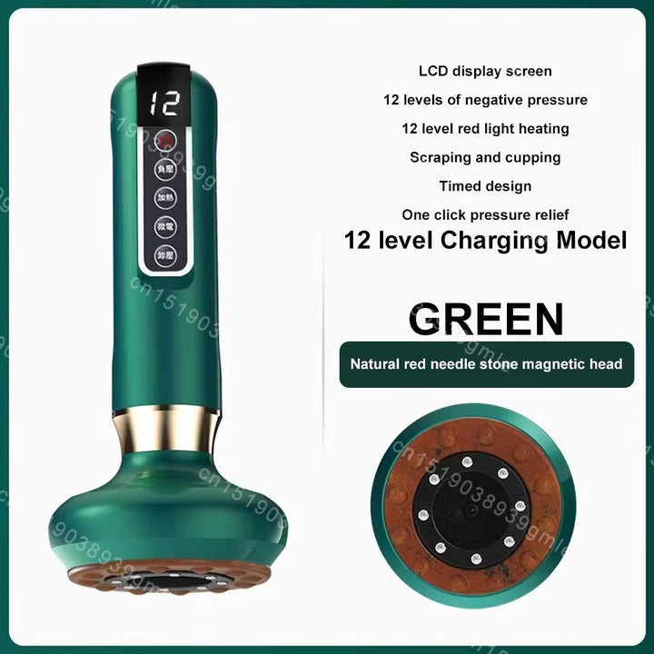 Electric Cupping Massager – Heating Vacuum Therapy & Fat Burner | Body Relaxation