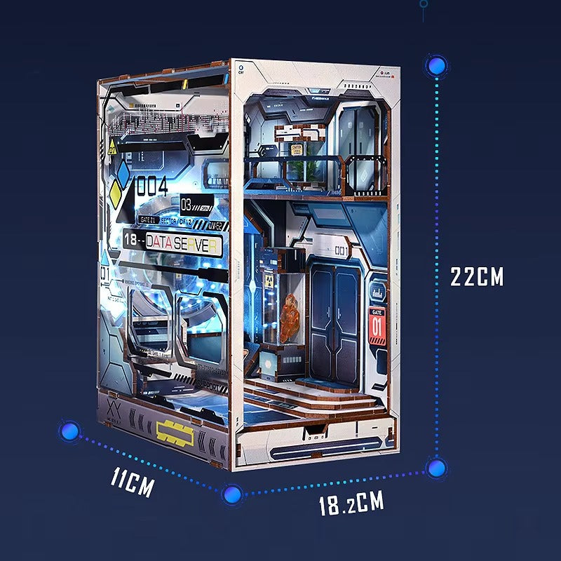 DIY Book Nook Kit – Wooden Magic House Miniature with LED Lights