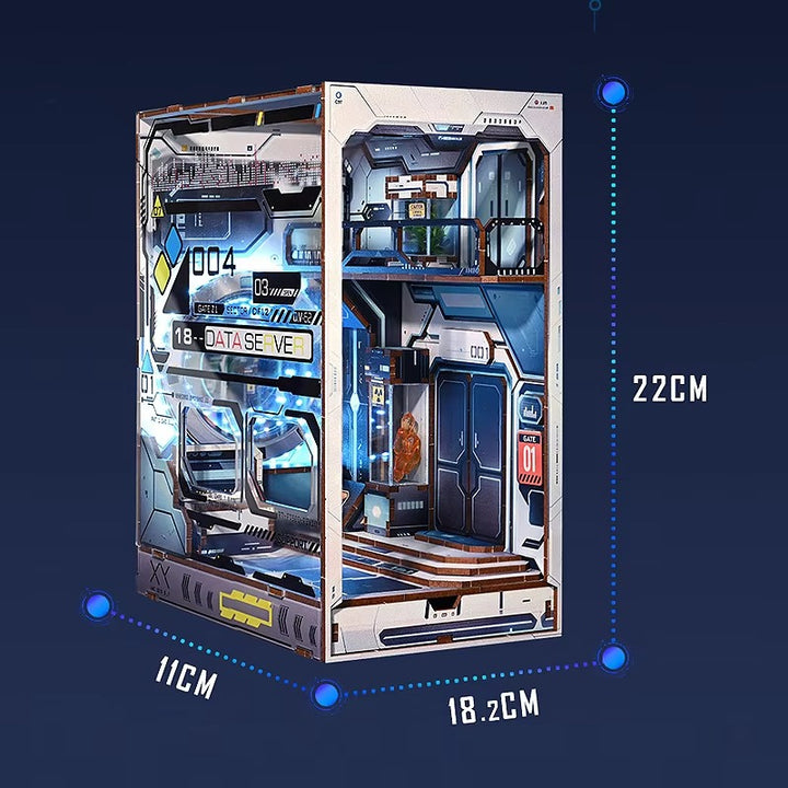 DIY Book Nook Kit – Wooden Magic House Miniature with LED Lights