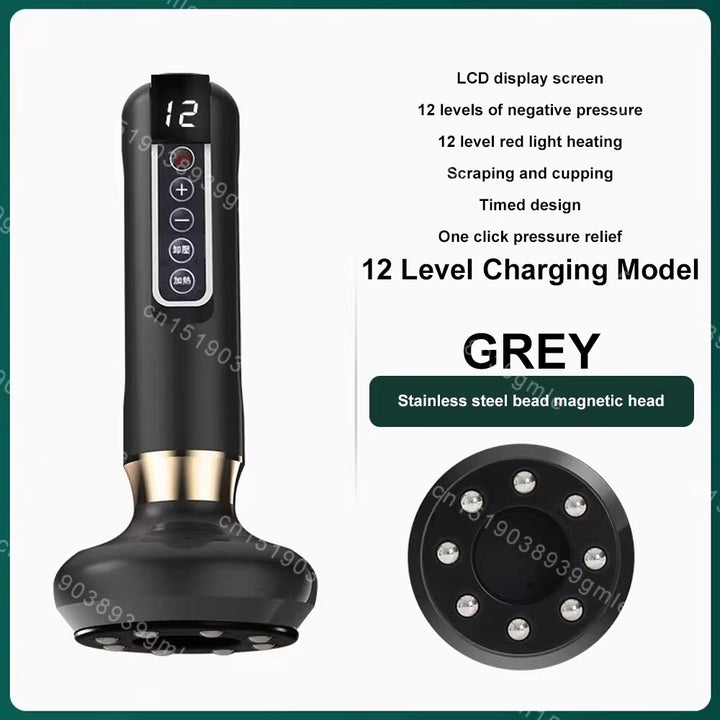 Electric Cupping Massager – Heating Vacuum Therapy & Fat Burner | Body Relaxation