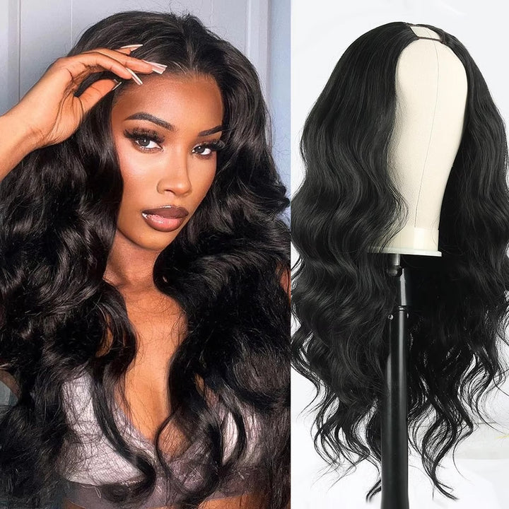 Curly Long Hair Wig – 26" Voluminous Shaggy Waves 3-in-1 Blend