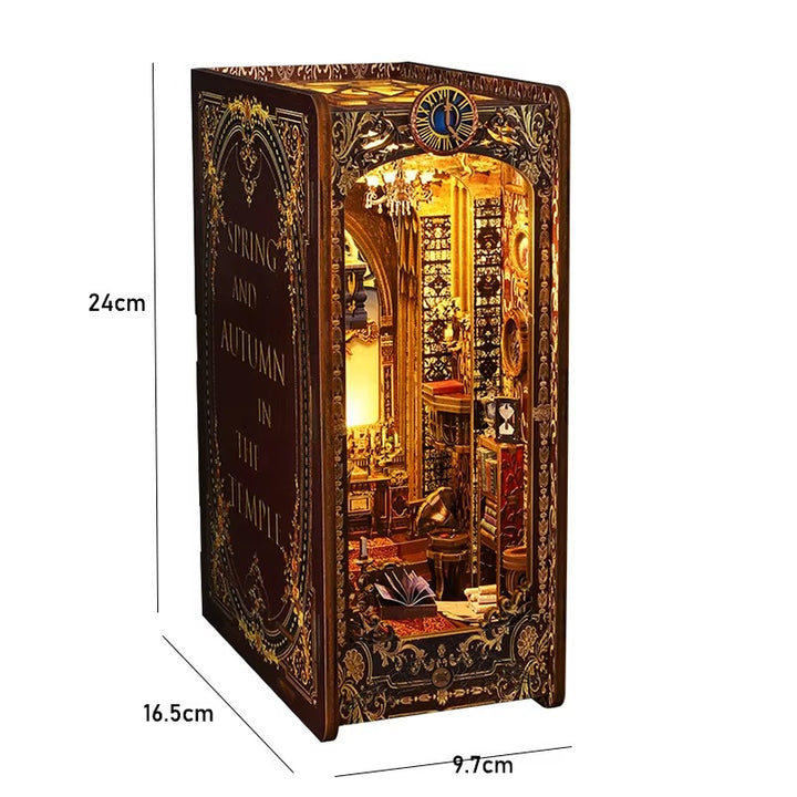 DIY Book Nook Kit – Wooden Magic House Miniature with LED Lights
