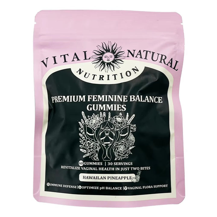 Feminine Balance Gummies – Hormone Support & Mood Boost | Pineapple Flavor