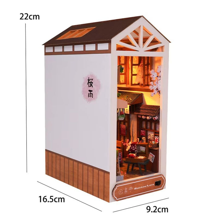 DIY Book Nook Kit – Wooden Magic House Miniature with LED Lights