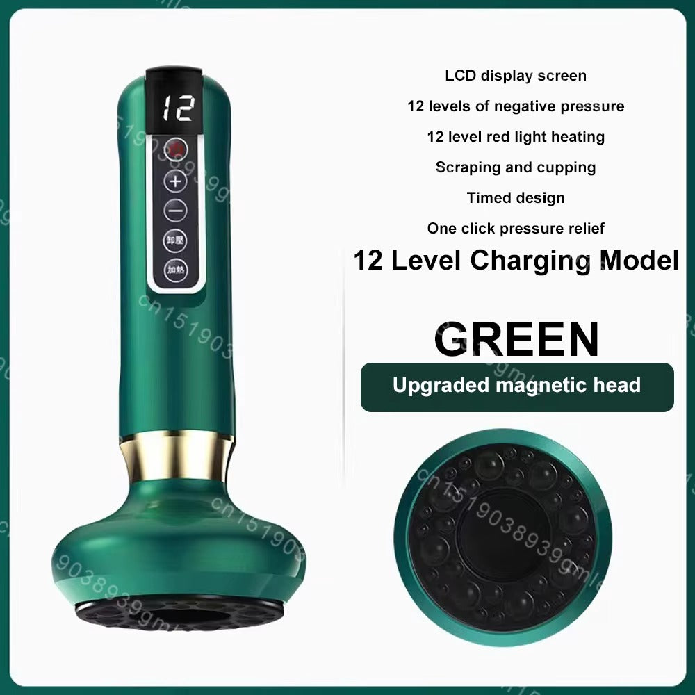 Electric Cupping Massager – Heating Vacuum Therapy & Fat Burner | Body Relaxation