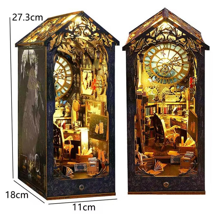 DIY Book Nook Kit – Wooden Magic House Miniature with LED Lights