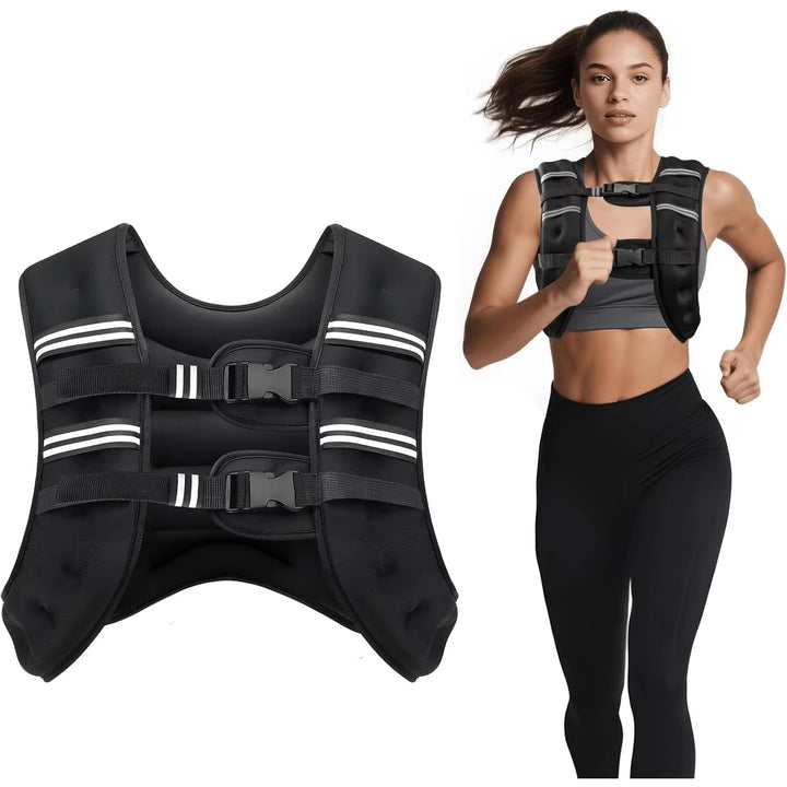 Adjustable Weighted Workout Vest – Strength Training & Running Fitness Gear