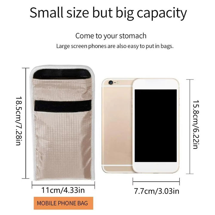 RFID Signal Blocking Faraday Bag – Anti-Tracking EMF & GPS Shield Pouch