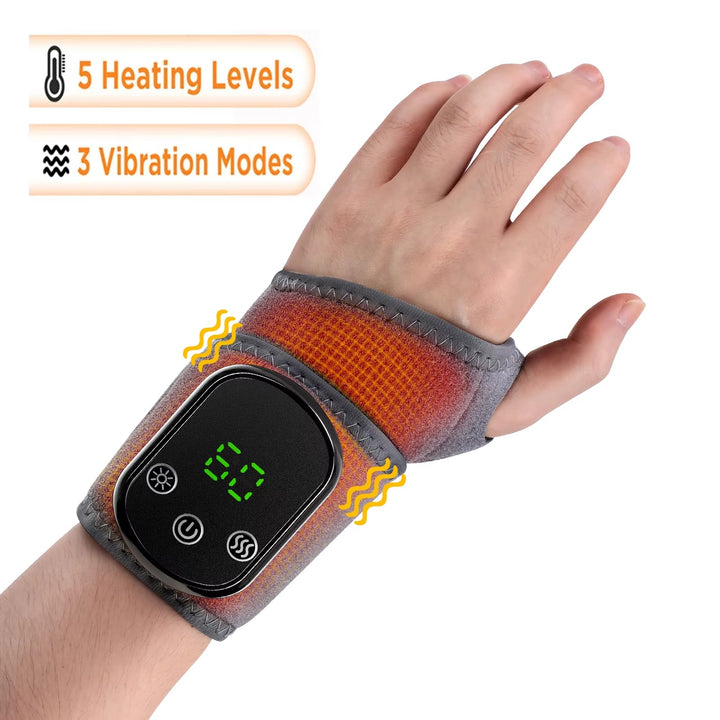 Electric Hand & Foot Massager – Heated Vibration Therapy Wrap for Pain Relief