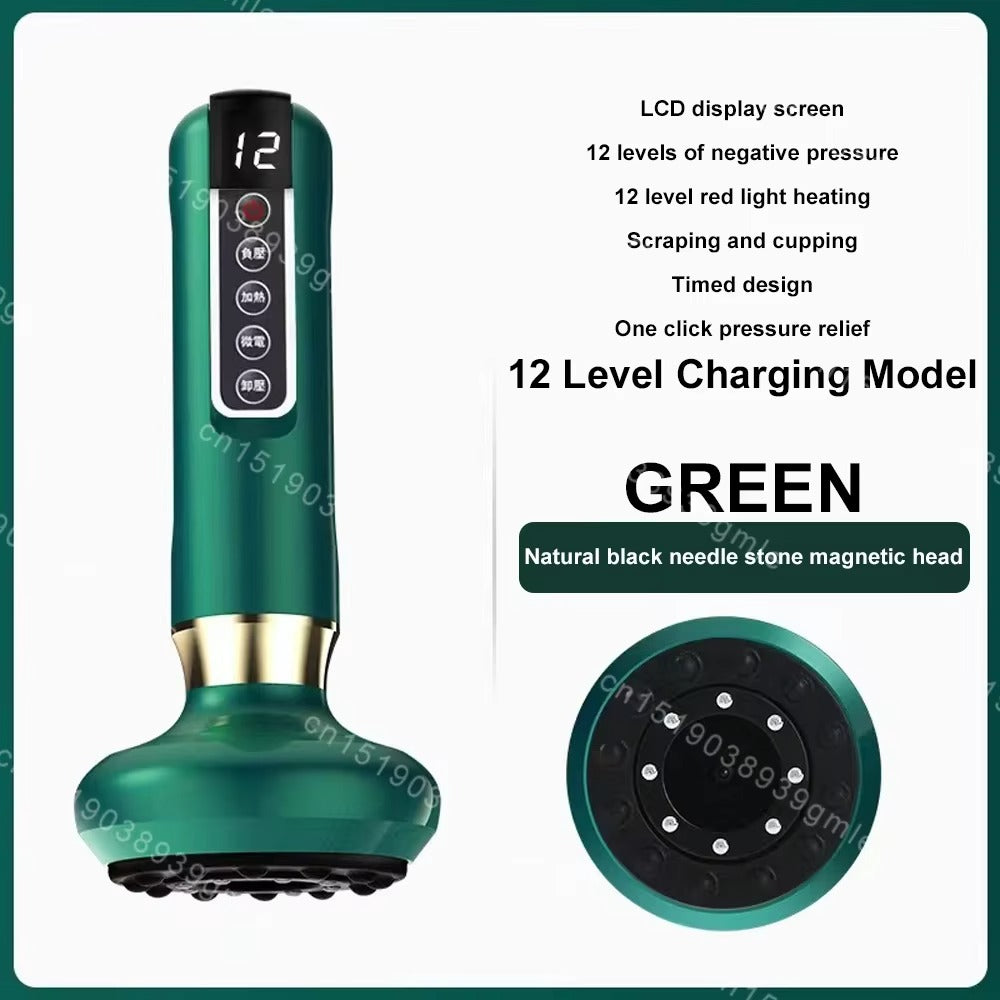 Electric Cupping Massager – Heating Vacuum Therapy & Fat Burner | Body Relaxation