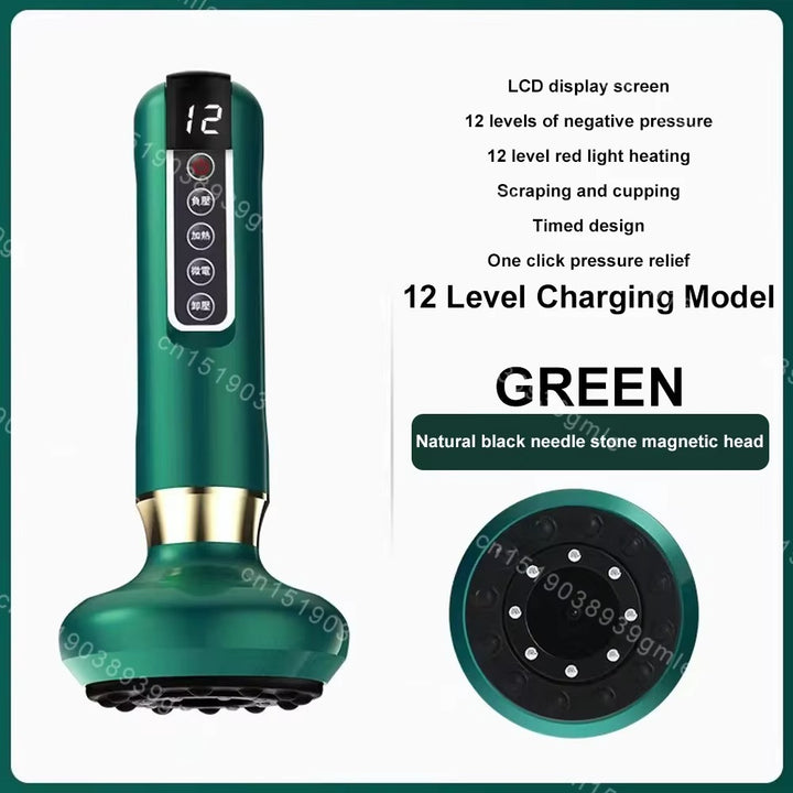 Electric Cupping Massager – Heating Vacuum Therapy & Fat Burner | Body Relaxation