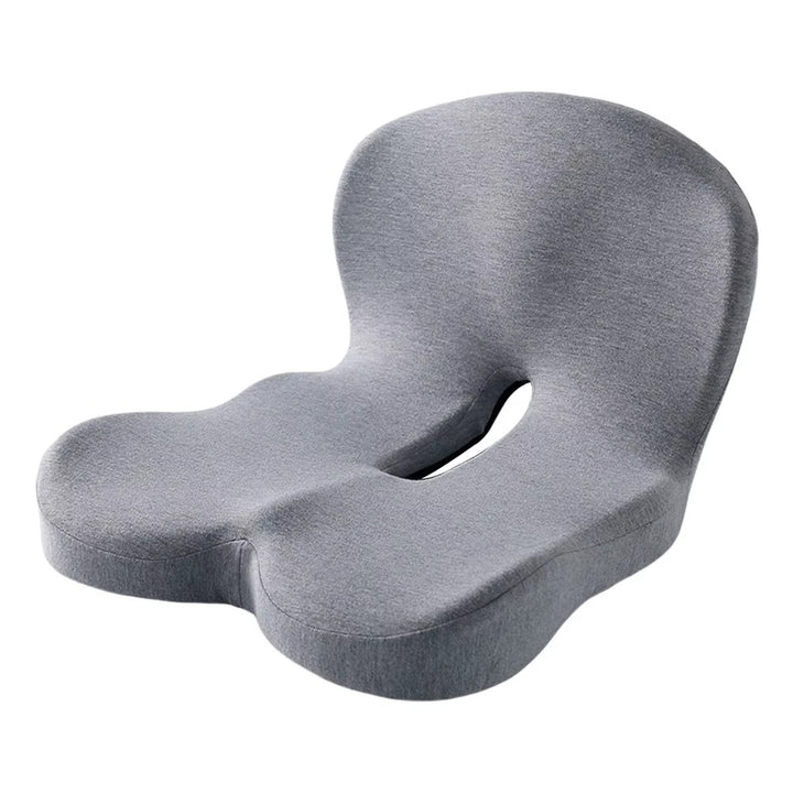 Memory Foam Seat Cushion with Back Support | Ergonomic L-Shaped Chair Comfort