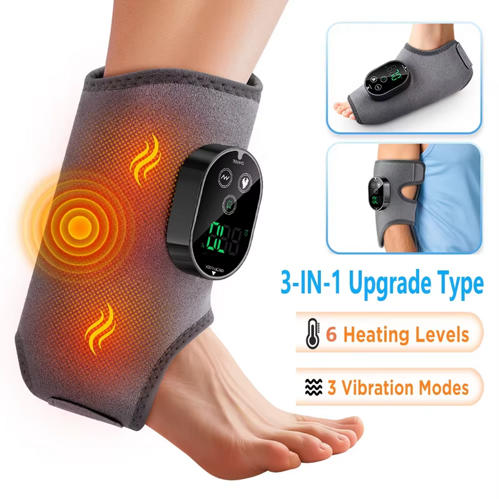 Electric Hand & Foot Massager – Heated Vibration Therapy Wrap for Pain Relief