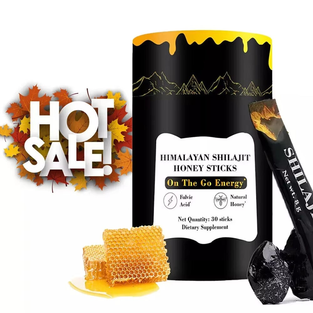 Himalayan Shilajit Honey Sticks – Natural Energy Booster for Daily Vitality | 30 Pack