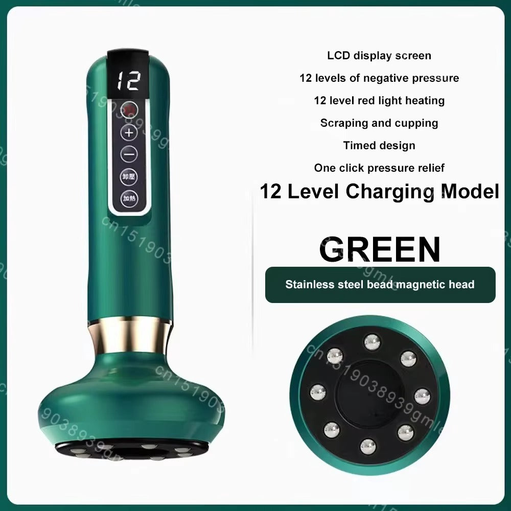 Electric Cupping Massager – Heating Vacuum Therapy & Fat Burner | Body Relaxation