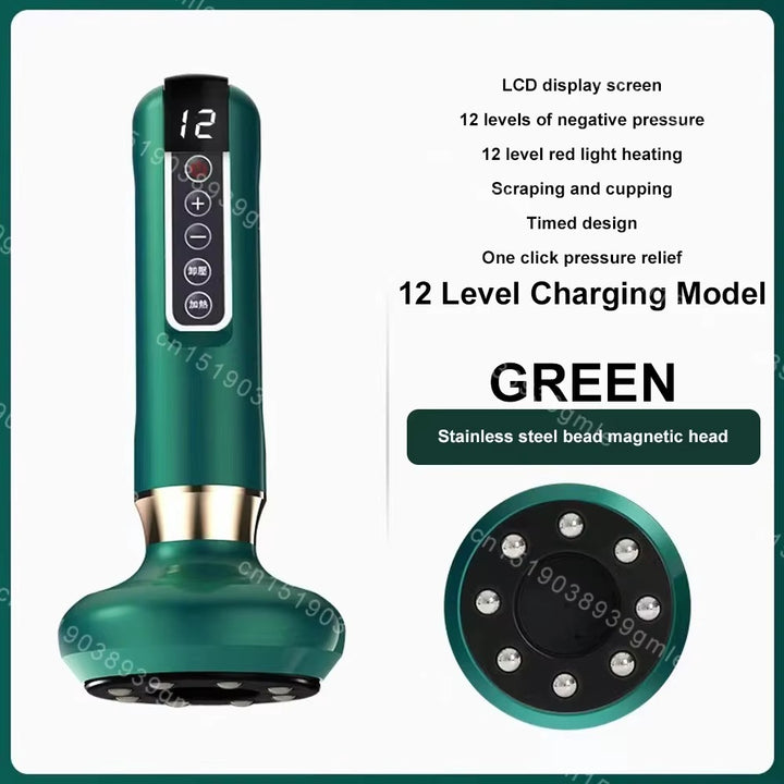 Electric Cupping Massager – Heating Vacuum Therapy & Fat Burner | Body Relaxation